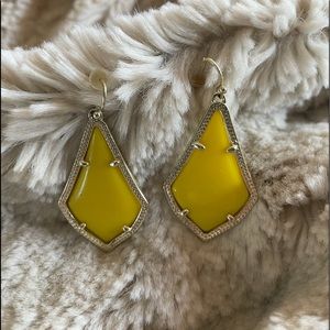 Kendra Scott Yellow Alex Earrings